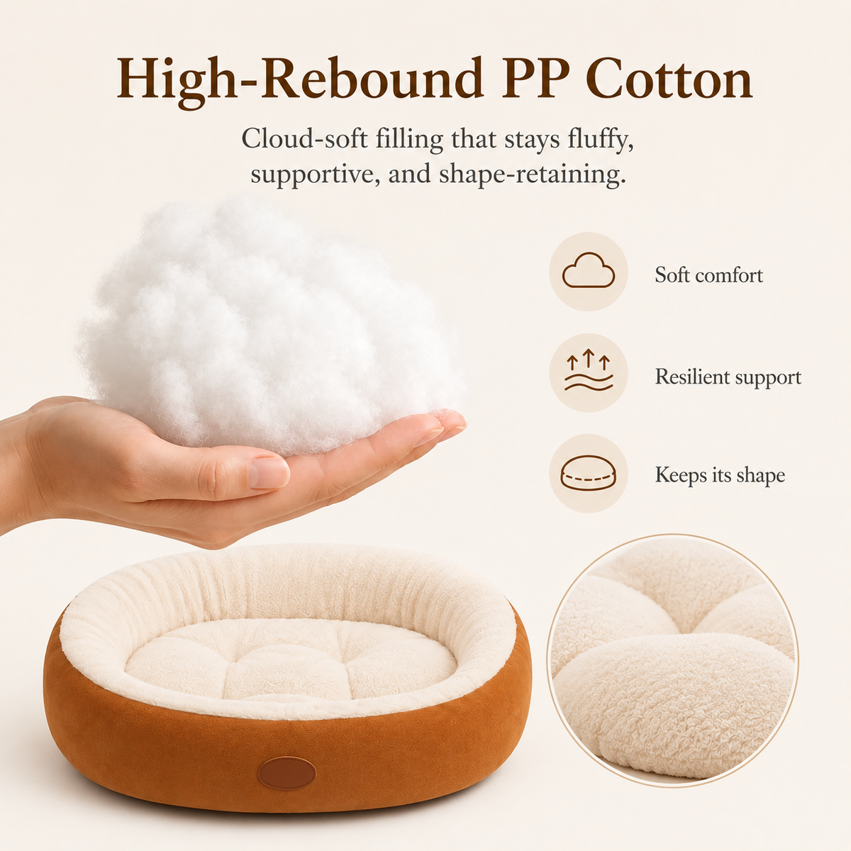 Warm Oval Pet Bed